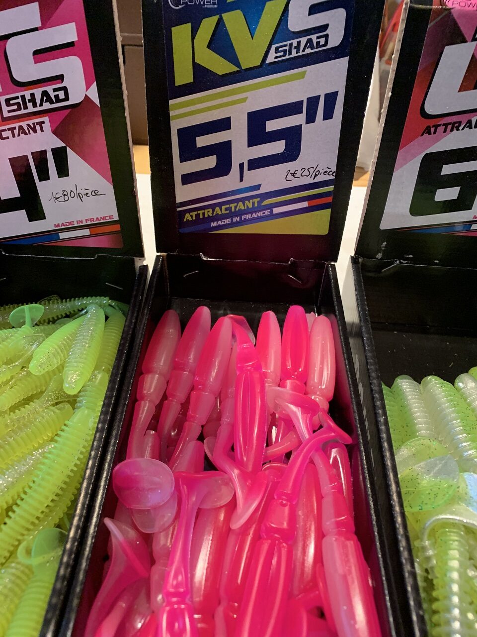 Jig Power KVS Shad 5"5 rose fluo